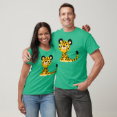 Cute Friendly Cartoon Jaguar T-Shirt (Unisex)