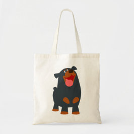 Cute Friendly Cartoon Rottweiler Bag Tote Bag