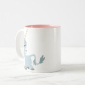 Cute Friendly Cartoon Unicorn Mok (Voorkant links)