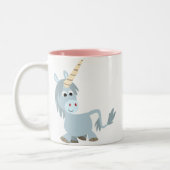 Cute Friendly Cartoon Unicorn Mok (Links)