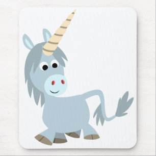 Cute Friendly Cartoon Unicorn Mousepad Muismat