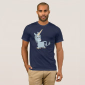 Cute Friendly Cartoon Unicorn T-Shirt (Voorkant volledig)