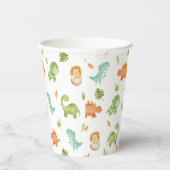Cute Friendly Dinosaurs Party T-Rex Brontosaurus Papieren Bekers (Rechts)