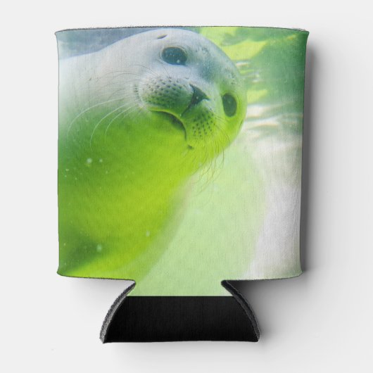 Cute Friendly Seal Underwater Blikjeskoeler (Voorkant)