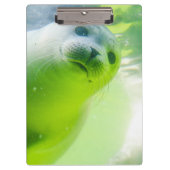 Cute Friendly Seal Underwater Klembord (Voorkant)