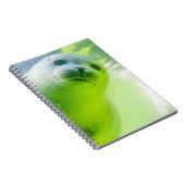 Cute Friendly Seal Underwater Notitieboek (Rechterzijde)