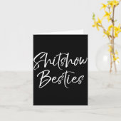 Cute Friends For Women Funny Show Ies Kaart (Gele Bloem)