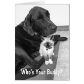 Cute Friends Labrador Kitten Photo Custom (Voorkant)