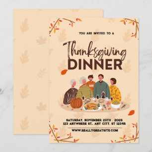 Cute Friendsgiving Thanksgiving Kaart