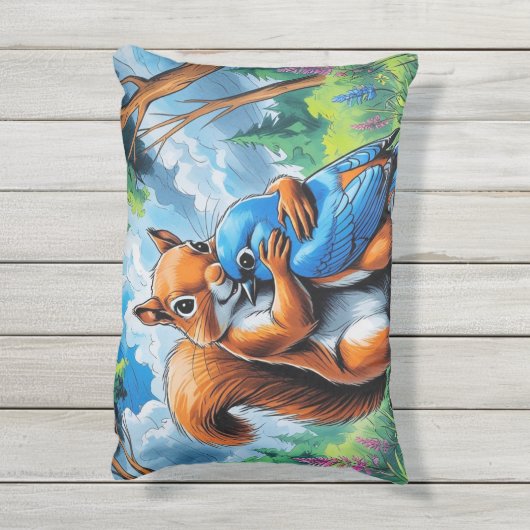 Cute Friendship Buitenkussen (Achterkant (verticaal))