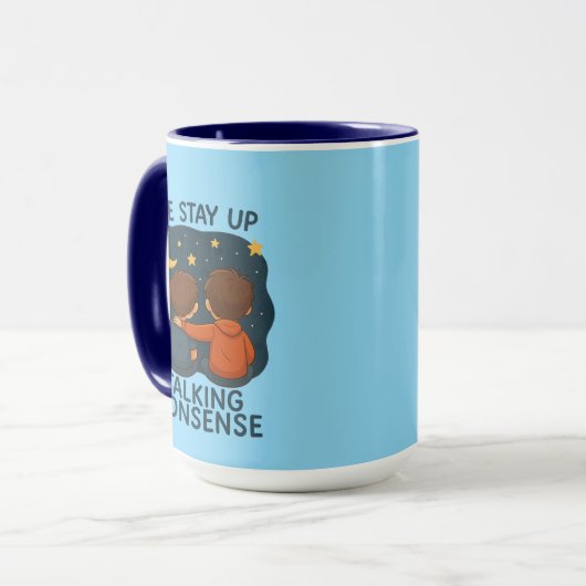 Cute Friendship Night Sky Combo Mug Mok (Voorkant links)