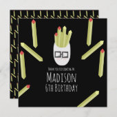 Cute Fries Restaurant Birthday Party Dank u (Voorkant / Achterkant)