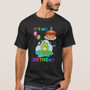 Cute Frog 1st Birthday Kikkers Animal Graphic T-shirt