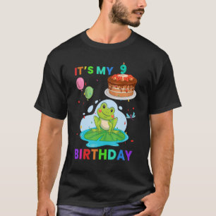 Cute Frog 1st Birthday Kikkers Animal Graphic T-shirt