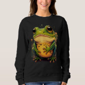 Cute Frog Animal on Frog 1 Trui (Voorkant)