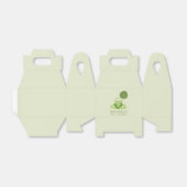 Cute Frog Birthday Green Balloon Dank je Bedankdoosjes (Uitgevouwen)