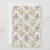 Cute Frog Birthday Invitation for Nature Lover Kaart (Achterkant)