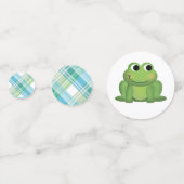 Cute Frog Blue en Green Play Confetti (Voorkanten)