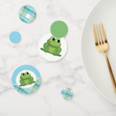 Cute Frog Blue en Green Play Confetti (Groep)