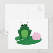 Cute Frog Briefkaart (Voorkant / Achterkant)