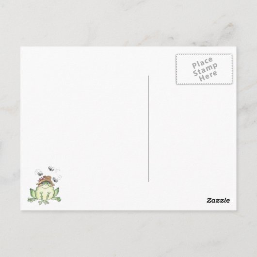 Cute Frog Briefkaart (Achterkant)