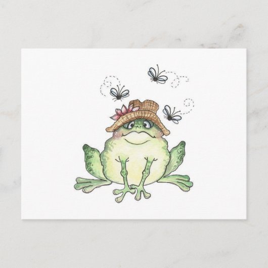 Cute Frog Briefkaart (Voorkant)