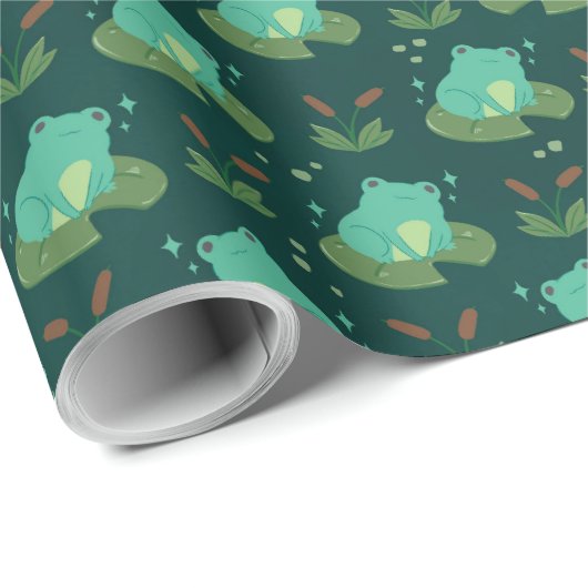 Cute Frog Cadeaupapier (Rol Hoek)