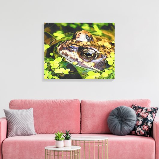 CUTE FROG CANVAS AFDRUK (Insitu (Woonkamer))