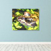 CUTE FROG CANVAS AFDRUK (Insitu (Houten vloer))