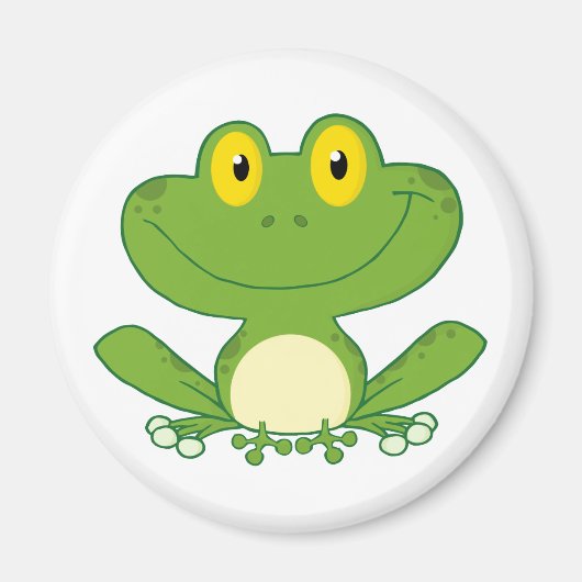 Cute Frog Cartoon Character Magneet (Voorkant)