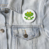 Cute Frog Cartoon Character Ronde Button 5,7 Cm (In situ)