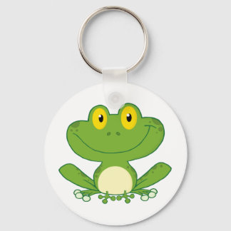 Cute Frog Cartoon Character Sleutelhanger