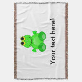 Cute frog-cartoon deken (Voorkant Verticaal)