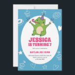 Cute Frog Cartoon Party Animal Kids Birthday Kaart<br><div class="desc">Kute design voor kinderen,  jongens of meisjes die van dieren houden. Ideaal voor het baby shower van het herfstjaar van het dierfeest of het seizoen van de herfst. U kunt de formulering aanpassen aan andere gelegenheden.</div>