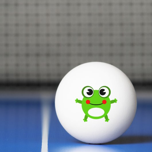 Cute frog-cartoon pingpongbal (Net)