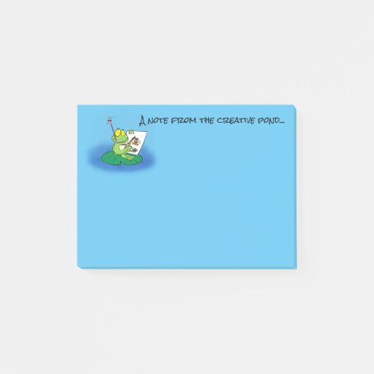 Cute frog cartoon post it notes (Voorkant)