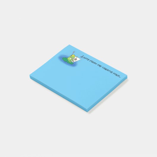 Cute frog cartoon post it notes (Schuin)