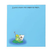 Cute frog cartoon post it notes notitieblok (Voorkant)