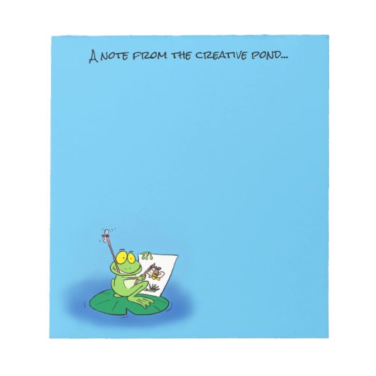 Cute frog cartoon post it notes notitieblok (Voorkant)