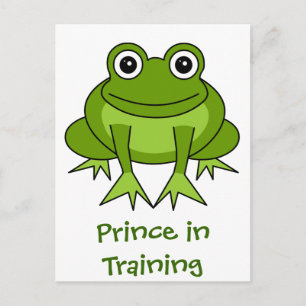 Cute Frog Cartoon - Prins in opleiding Briefkaart