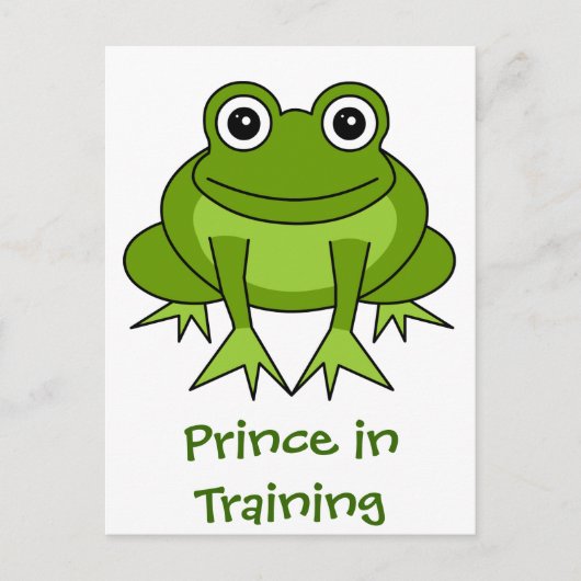 Cute Frog Cartoon - Prins in opleiding Briefkaart (Voorkant)