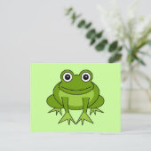 Cute Frog Cartoon - Prins in opleiding Briefkaart (Staand voorkant)