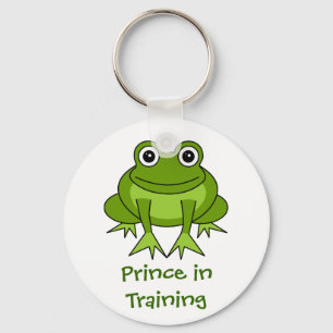 Cute Frog Cartoon - Prins in opleiding Sleutelhanger