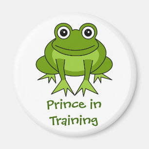 Cute Frog Cartoon - Prins in Training Magnet