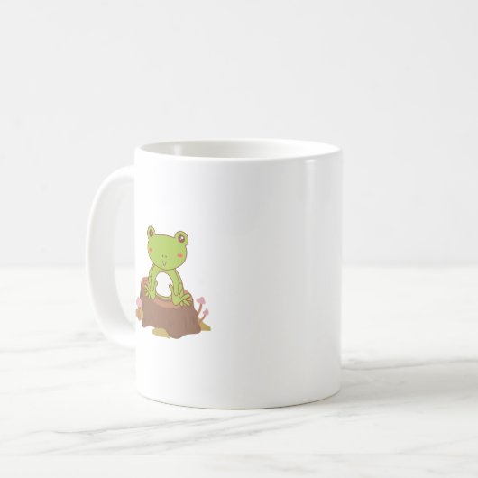 Cute Frog Coffee Cup Koffiemok (Voorkant links)