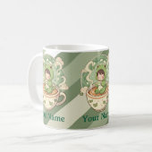 Cute Frog Coffee Lover Mug Koffiemok (Voorkant links)