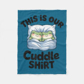 Cute Frog Couple This Is Our Cuddle  Fleece Deken (Voorkant)