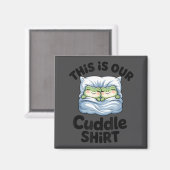 Cute Frog Couple This Is Our Cuddle  Magneet (Voorkant / Achterkant)