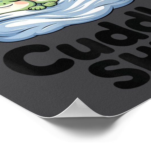 Cute Frog Couple This Is Our Cuddle  Poster (Hoek)