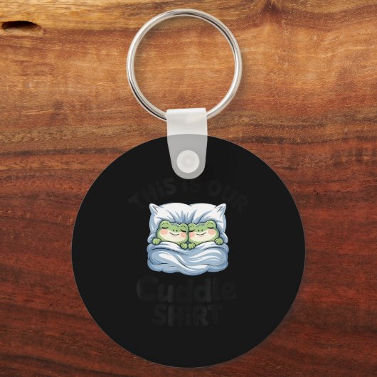 Cute Frog Couple This Is Our Cuddle  Sleutelhanger (Voorkant)